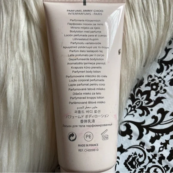 Jimmy Choo : ‘illicit flower’ 100ml designer perfumed fragrance full body lotion